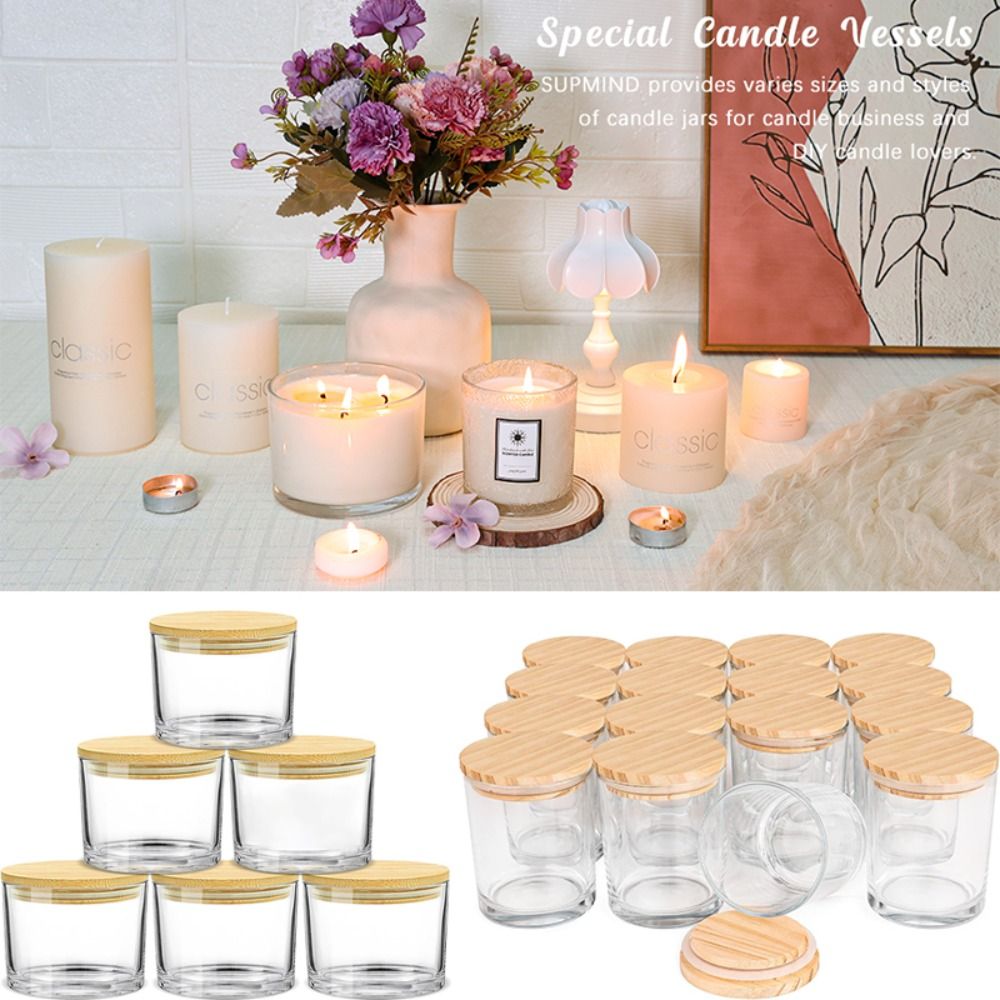 Candle Supplies Glass Jars - Klarglas Kerzen gläser transparente kleine Glas