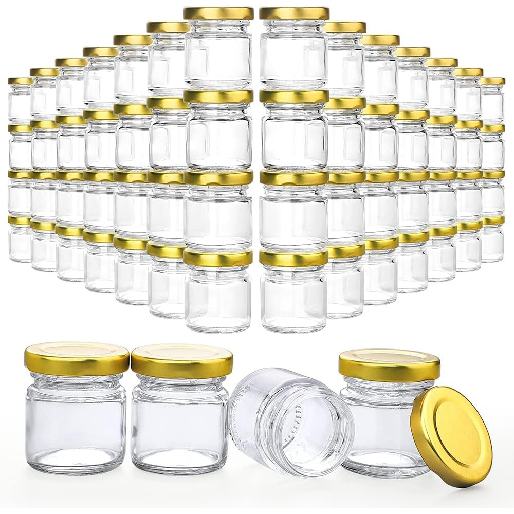 Candle Supplies Glass Jars - Kleine Gläser mit Deckel, 1,5 oz