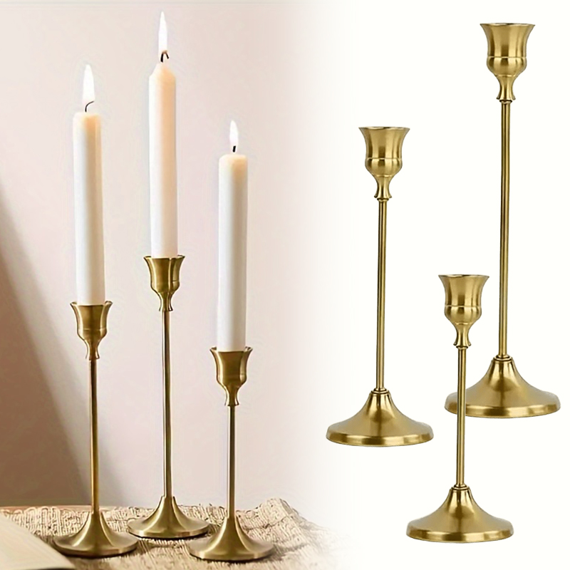 Candle Quotes - 3–12 Stück Vintage-Kerzenhalter im eleganten Stil