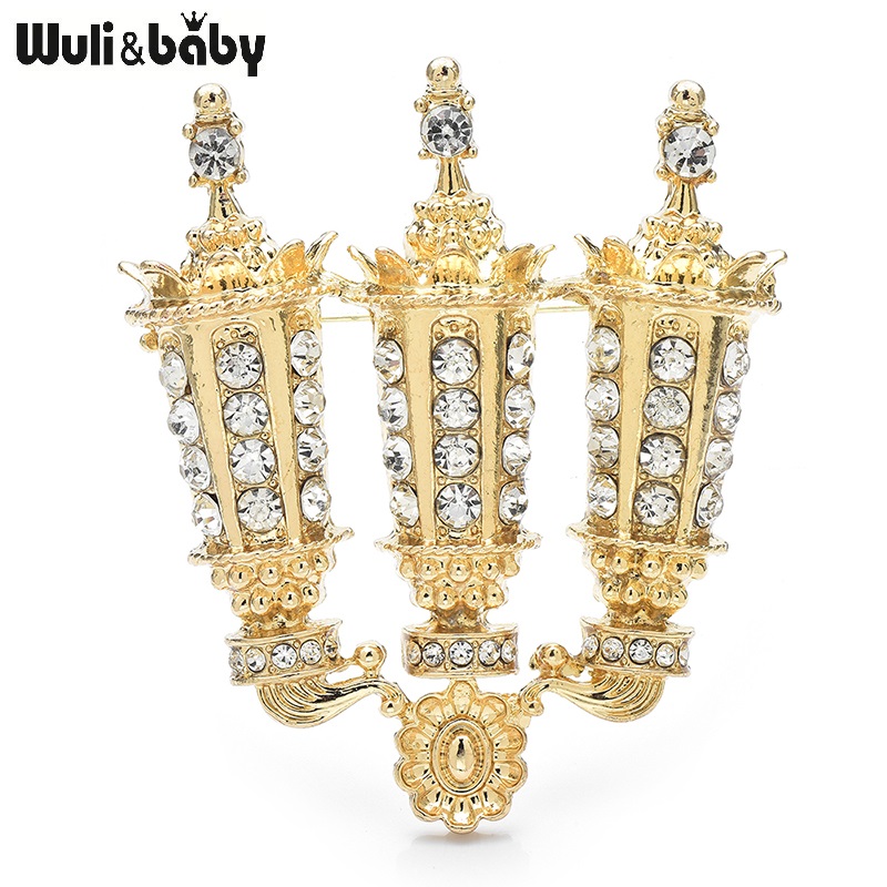 Luxury Candle Supplies Usa - Wuli&baby Luxus Strass Kerzenhalter Broschen Für
