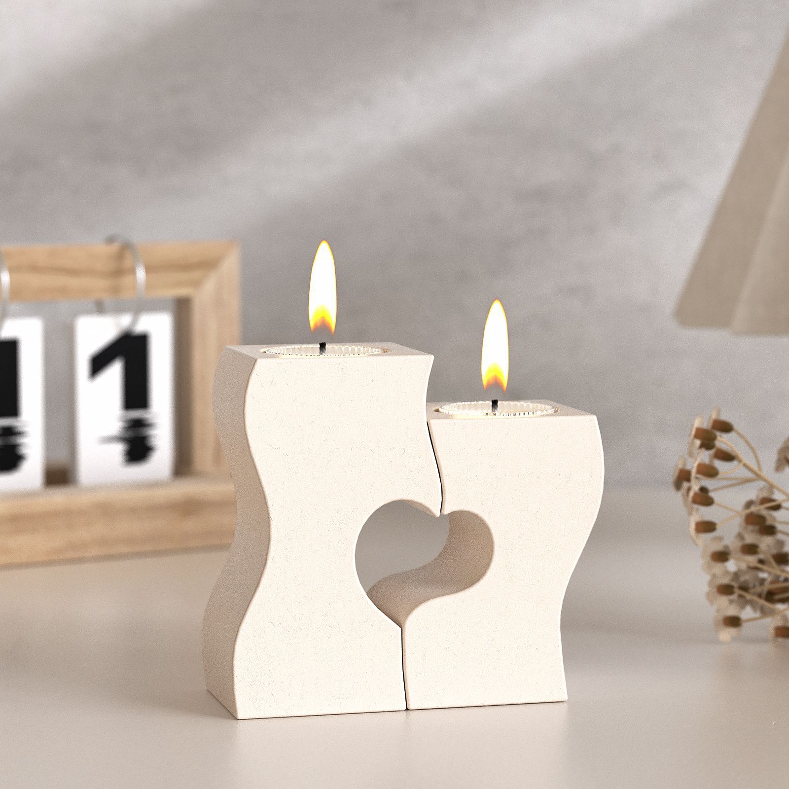 Candle Quotes - S Herz Kerzenständer Silikon Formen DIY