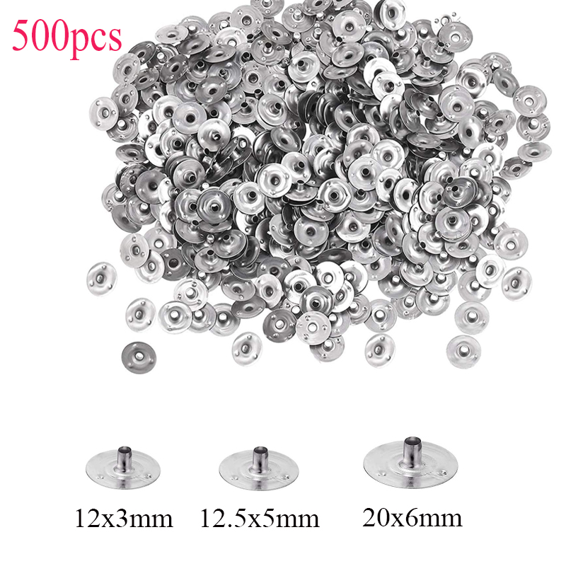 Candle Supplies Storage - 500 Stück Kerzendocht Metallhalter Tabs Halter