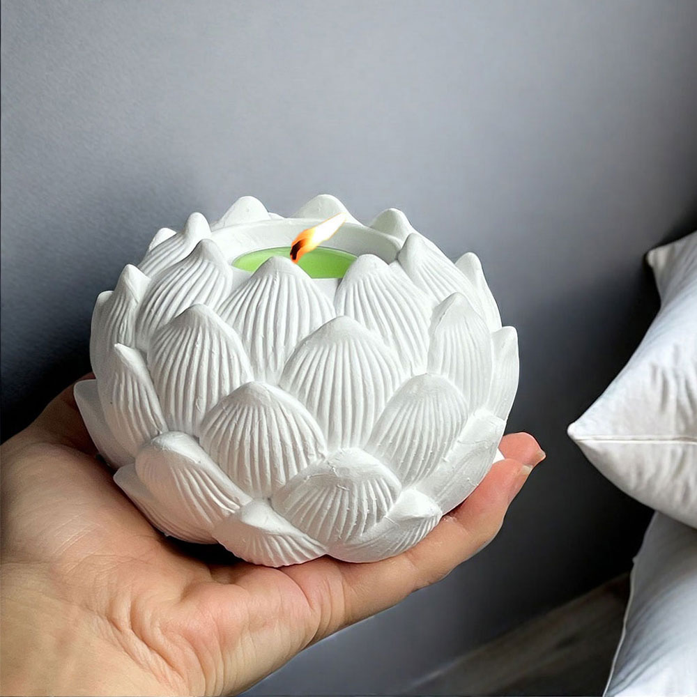 Candle Quotes - Lotus Kerzenständer Silikonform DIY Kerze Schüssel