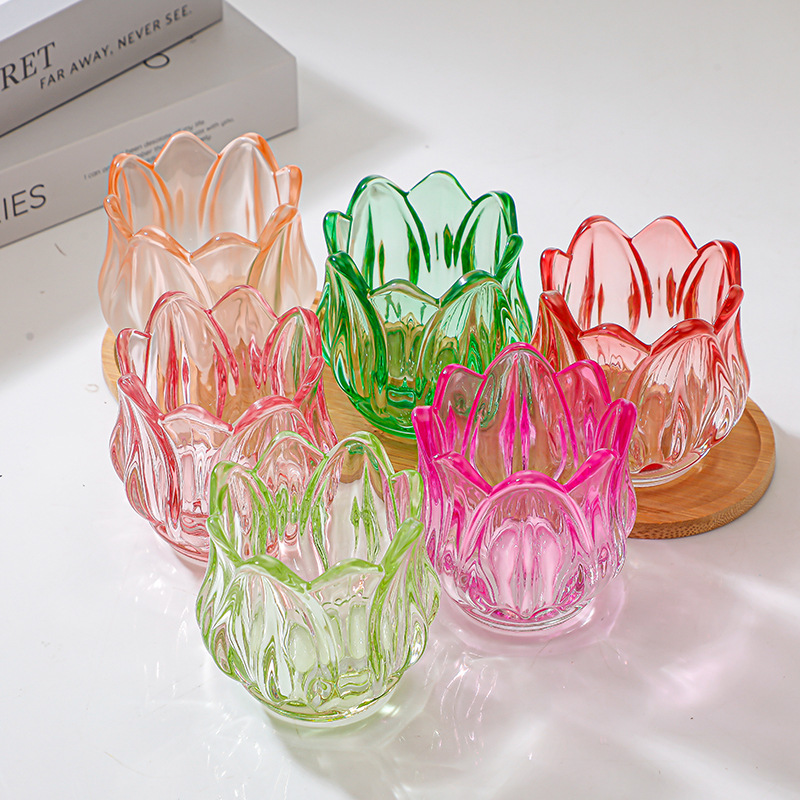 Tulpenkerzenbecher aus Glas, A – Candle Quotes Bewertung und Preis