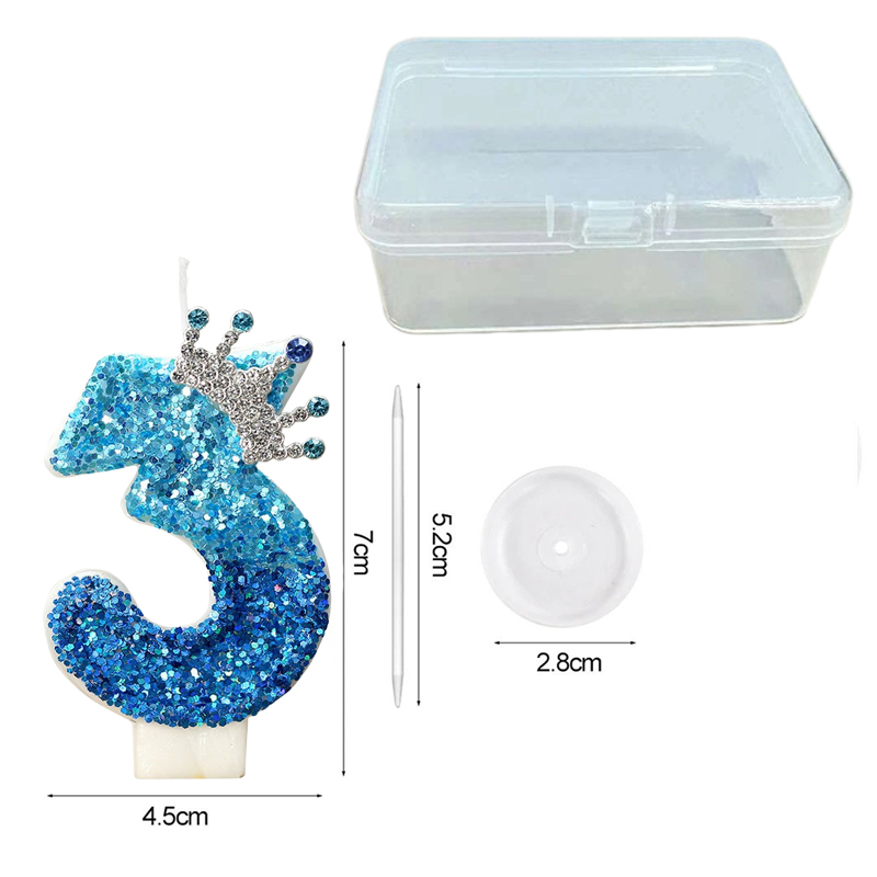 Kreative Pfauenblau-Krone Digi – Candle For Supplies Bewertung und Preis