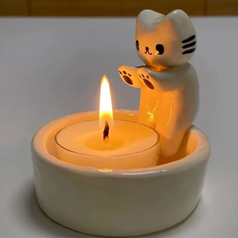 Kätzchen-Kerzenhalter Niedlich – Candle Quotes Bewertung und Preis