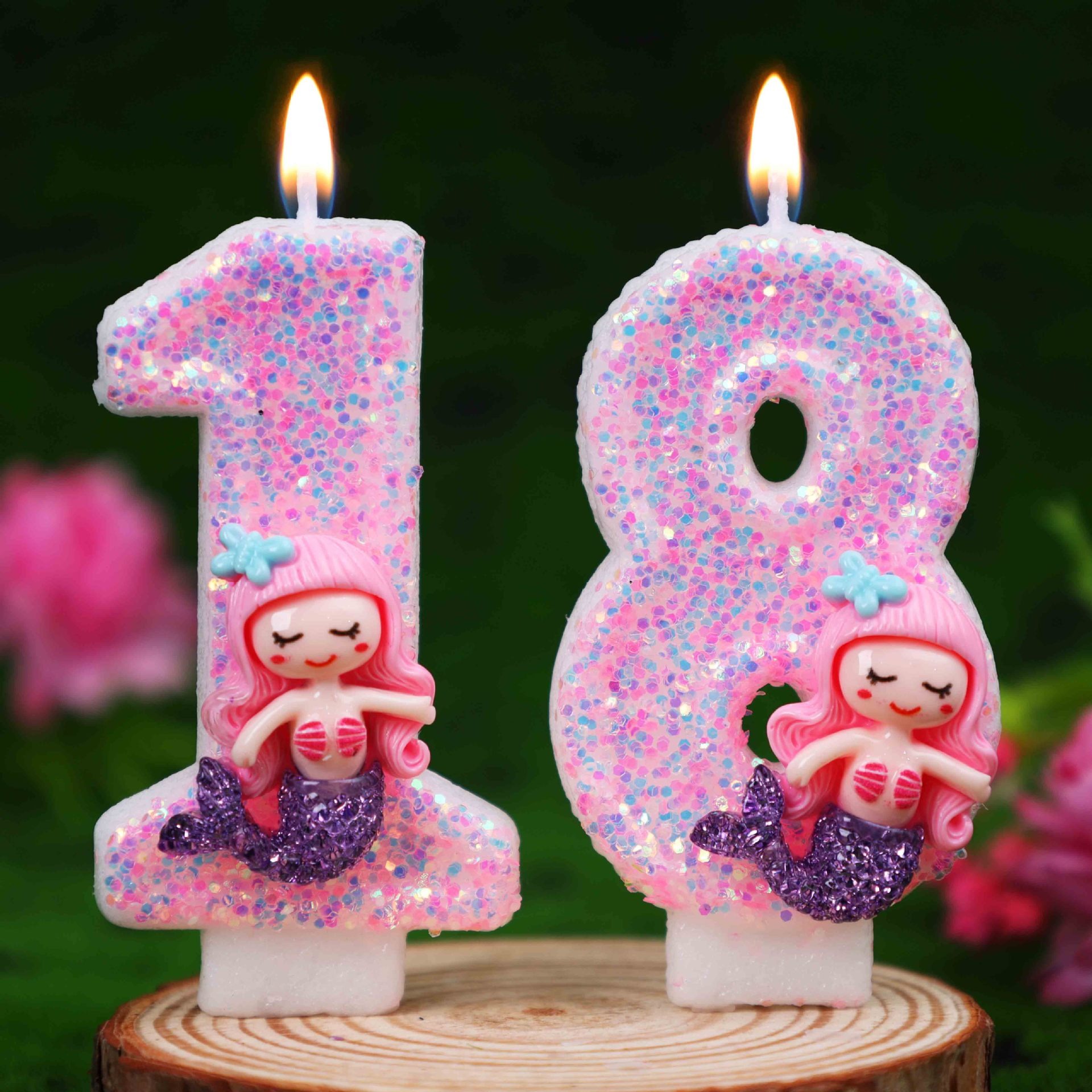 Kreative Rosa Meerjungfrau 0-9 – Candle For Supplies Bewertung und Preis