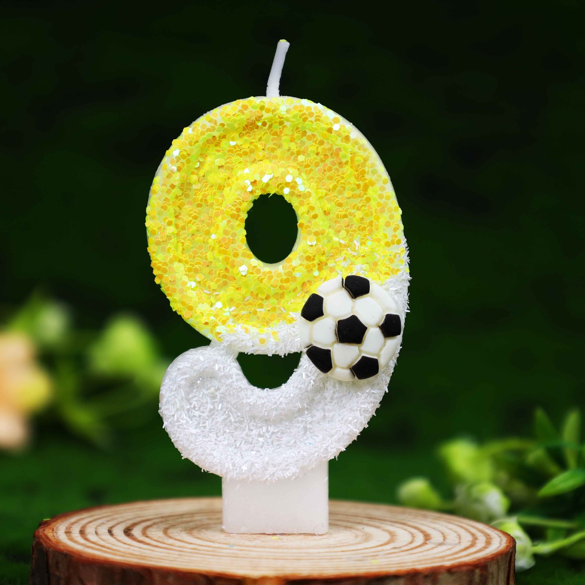 Gelb-Weiße Pailletten Sport Fu – Candle For Supplies Bewertung und Preis