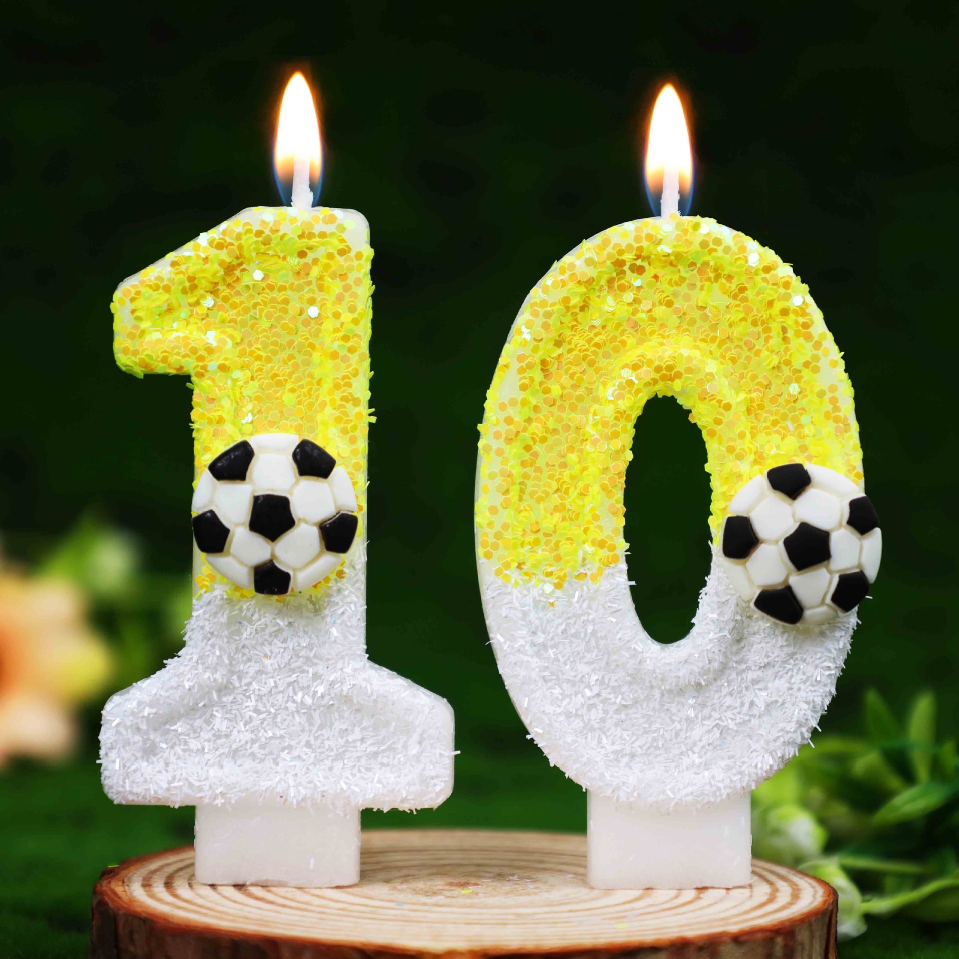 Gelb-Weiße Pailletten Sport Fu – Candle For Supplies Bewertung und Preis