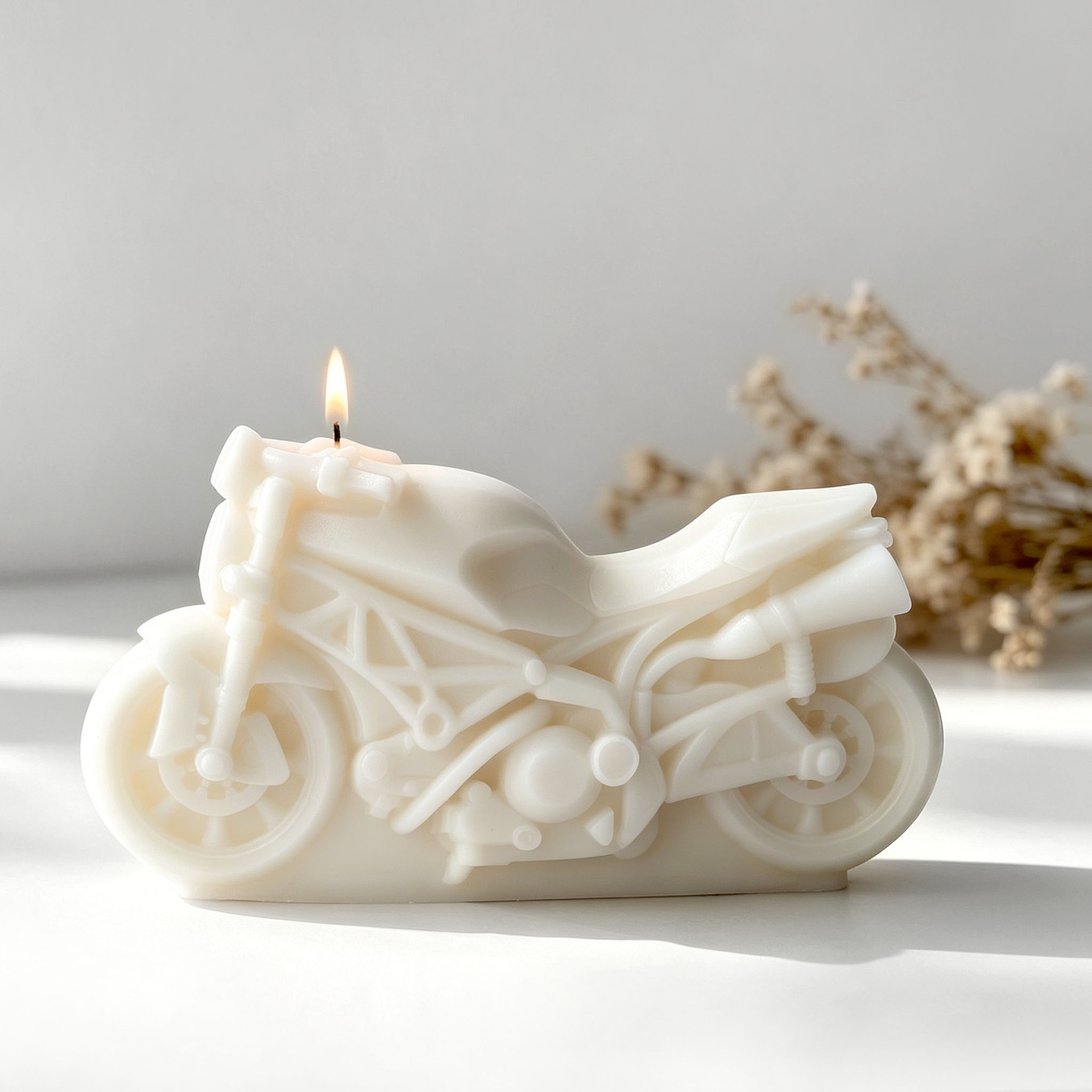 Motorrad-Design Kerzenform aus – Candle Supplies Storage Bewertung und Preis
