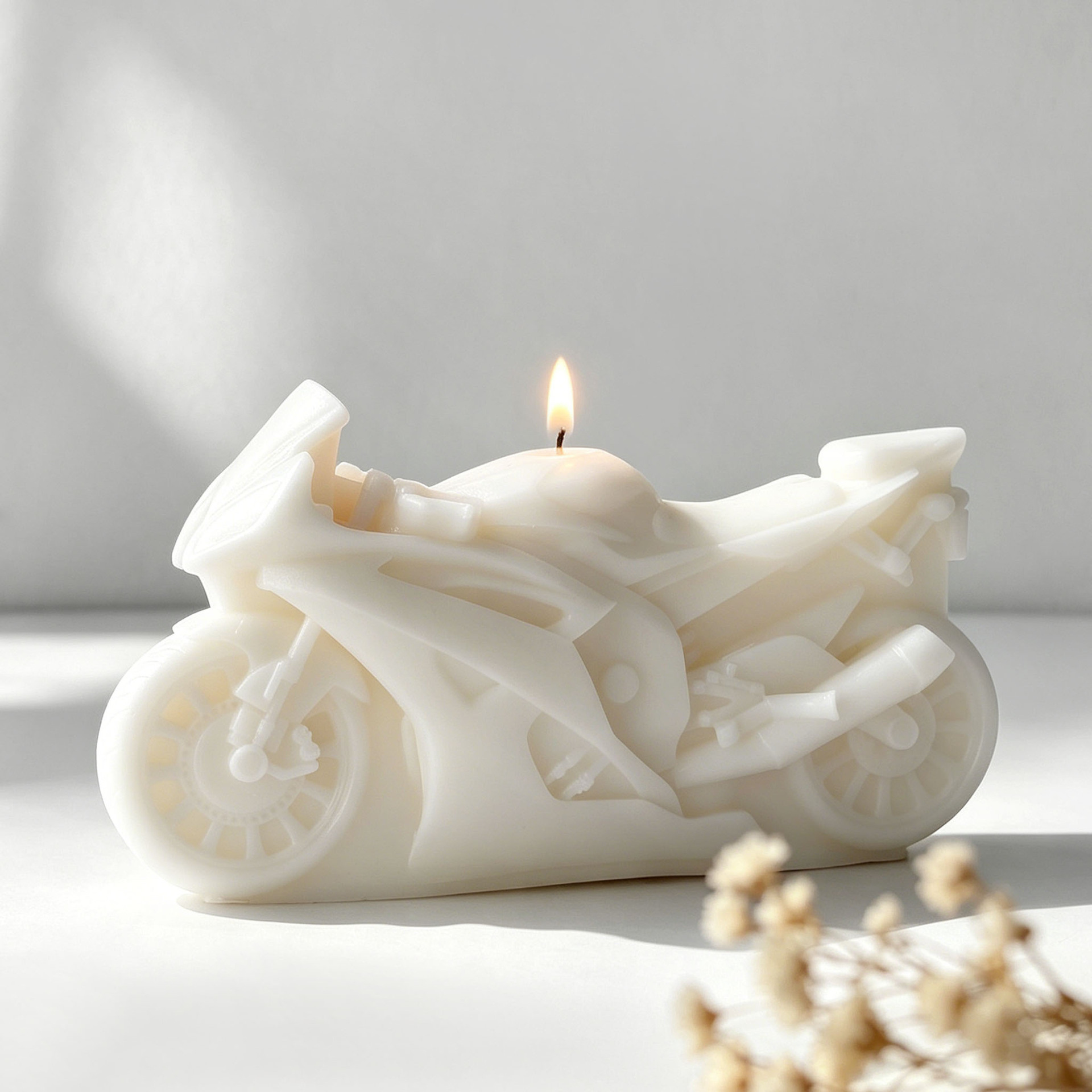 Motorrad-Design Kerzenform aus – Candle Supplies Storage Bewertung und Preis