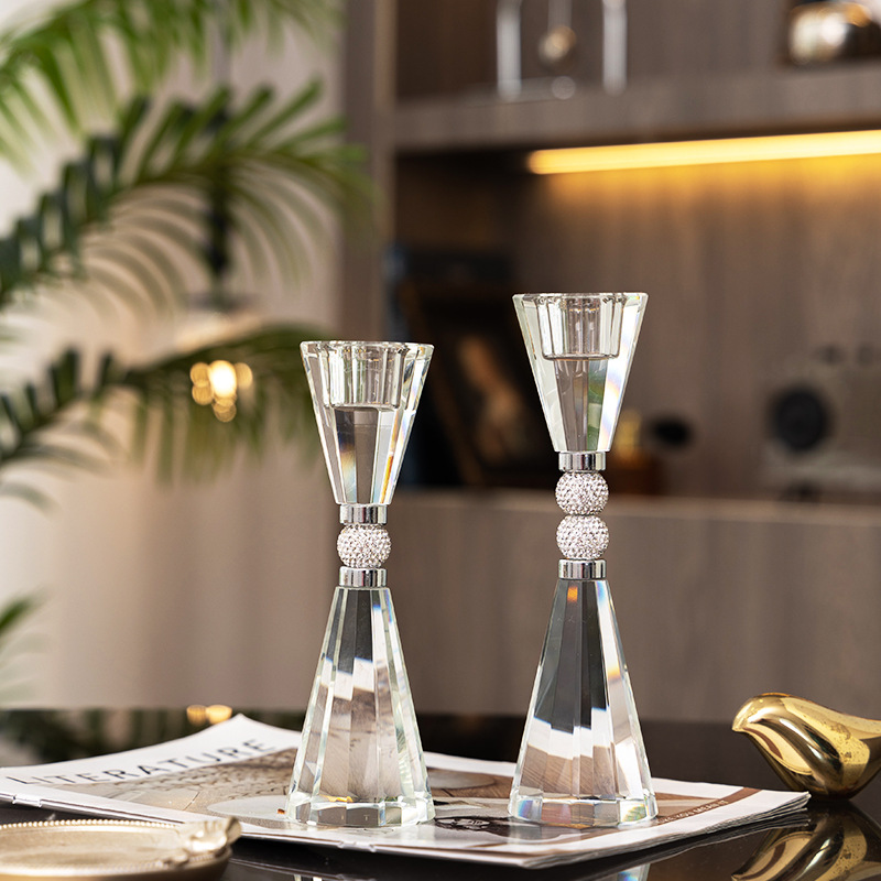 Kerzenhalter aus Kristallglas, – Luxury Candle Supplies Usa Bewertung und Preis